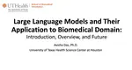 Large language models and their application in Biomedical Domain